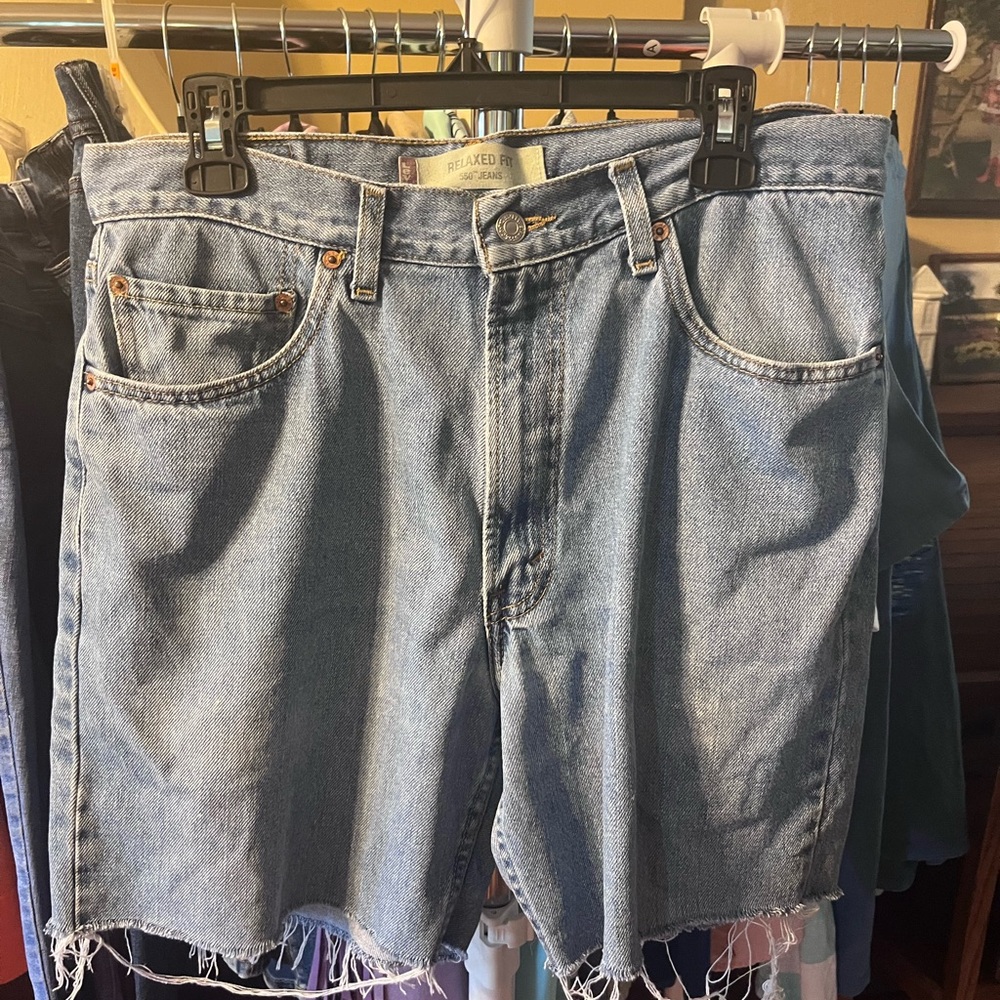 Levi's Light Blue Relaxed Fit Denim Shorts